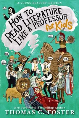 Paperback of "How to Read Literature Like a Professor for Kids" by HarperCollins, featuring colorful educational book cover.