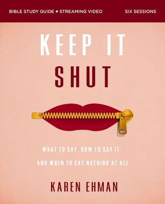 Paperback Keep It Shut Bible Study Guide by Harperchristian Resources with streaming video, focusing on communication and biblical discussions.