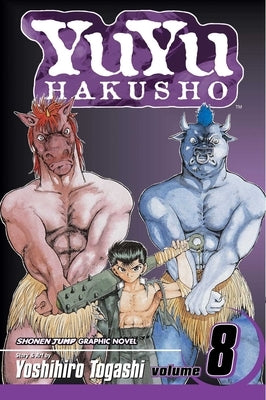 Paperback of Yuyu Hakusho Vol. 8 manga by Viz Media, showing the front cover with colorful anime-style artwork.