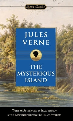Mass market paperbound of The Mysterious Island by Signet Book, showing the book cover with vintage artwork and title text