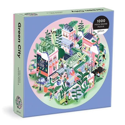 Green City 1000 Piece Round Puzzle Other Galison
