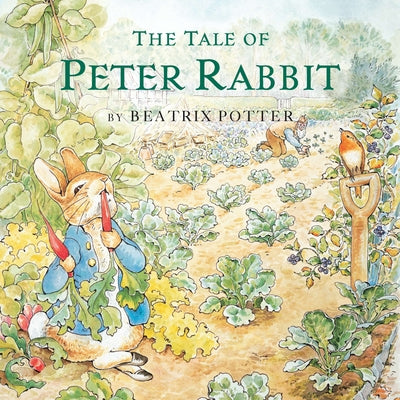 Paperback of The Tale of Peter Rabbit by Warne Frederick & Company showing the book cover with illustrations of Peter rabbit and garden scenes.