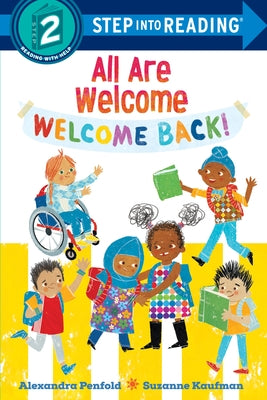 Cover of "Welcome Back!," a paperback early reader book by Random House Books for Young Readers, featuring colorful welcoming illustrations.