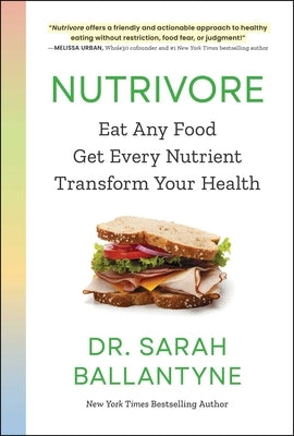 Paperback of Nutrivore book by S&s/Simon Element showing the cover with title and subtitle about balanced nutrition and health.