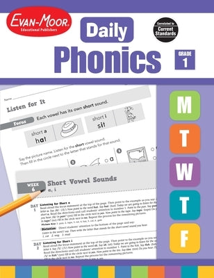 Daily Phonics, Grade 1 Teacher Edition Paperback Evan-Moor Educational Publishers