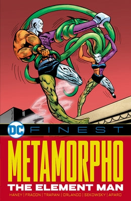 Paperback of DC Comics Metamorpho: The Element Man comic book featuring the superhero with elemental powers and vibrant cover art.