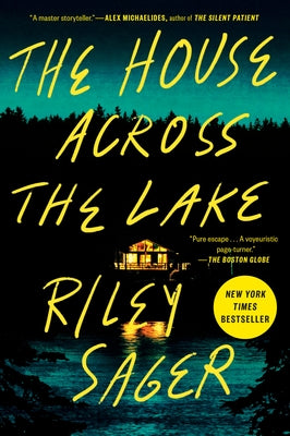 Paperback of The House Across the Lake by Dutton with a cover featuring a mysterious lakeside scene.