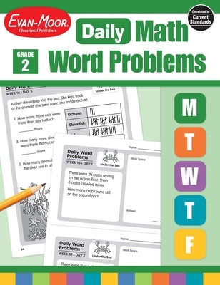 Daily Word Problems Math, Grade 2 Teacher Edition Paperback Evan-Moor Educational Publishers