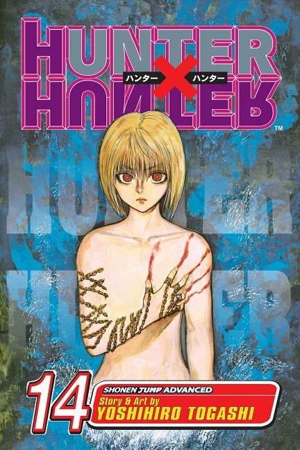 Paperback of Hunter X Hunter, Vol. 14 by Viz Media featuring colorful cover art with anime characters.