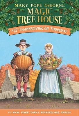 Paperback book titled "Thanksgiving on Thursday" by Random House Books for Young Readers, featuring festive holiday cover art.