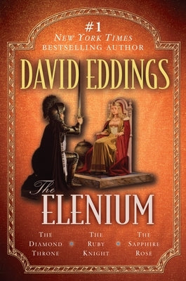 Paperback of The Elenium trilogy featuring The Diamond Throne, The Ruby Knight, and The Sapphire Rose by Del Rey Books.