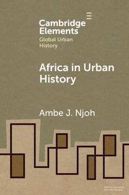 Paperback book titled Africa in Urban History by Cambridge University Press showing a cover with cityscape illustrations.