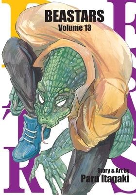 Paperback of Beastars, Vol. 13 manga by Viz Media featuring colorful cover art with characters from the series.