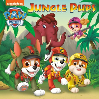 Paperback Jungle Pups book from Paw Patrol series by Random House Books for Young Readers, featuring colorful puppy characters.