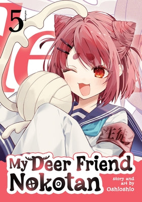 Paperback of My Deer Friend Nokotan Vol. 5 by Seven Seas featuring cover art of a cute deer character on a colorful background.