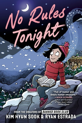 Paperback copy of "No Rules Tonight" graphic novel by Penguin Workshop with colorful cover art.