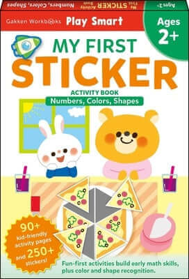 Play Smart My First Sticker Numbers, Colors, Shapes: For Ages 2+ Paperback Gakken