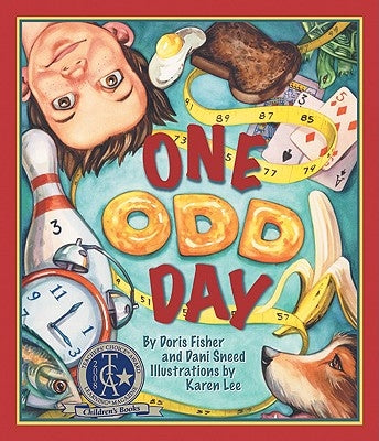 Paperback book titled "One Odd Day" by Arbordale Publishing, featuring colorful illustrated cover with whimsical characters.