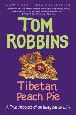 Paperback of Tibetan Peach Pie by Ecco Press featuring the book cover with colorful artwork and title text.