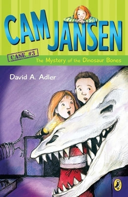 Paperback of Cam Jansen and the Mystery of the Dinosaur Bones by Puffin Books, featuring colorful cover artwork.