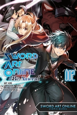Paperback manga of Sword Art Online RE: Aincrad, Vol. 2 by Yen Press featuring cover art from the series.