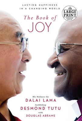 Paperback of The Book of Joy by Random House Large Print Publishing showing the book cover with title and author details.
