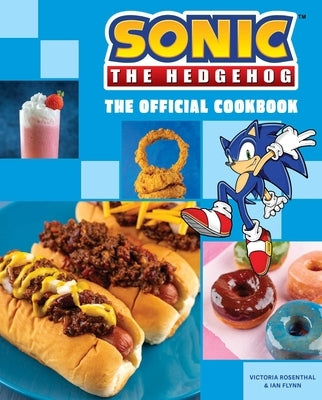 Hardcover copy of Sonic the Hedgehog: The Official Cookbook by Insight Editions, featuring colorful cover art and book title.