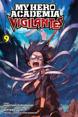 Paperback of My Hero Academia Vigilantes, Vol. 9 by Viz Media showing the front cover with colorful manga artwork.