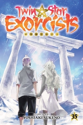 Paperback of Twin Star Exorcists, Vol. 35 manga by Viz Media, featuring characters on the cover with detailed artwork.