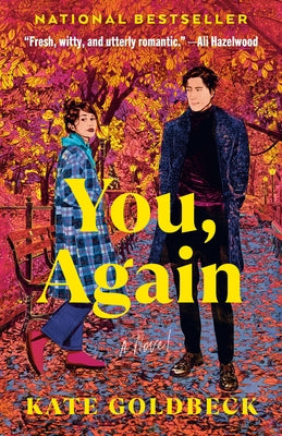 Cover image of the paperback novel "You, Again" by Dial Press, featuring a colorful abstract design.