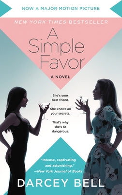 Mass market paperback of "A Simple Favor" movie tie-in by Harper, featuring the book cover with title and promotional artwork.