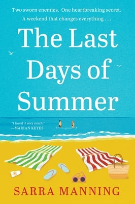 Paperback of "The Last Days of Summer" by Harper Perennial, showing the book cover with colorful sunset artwork.