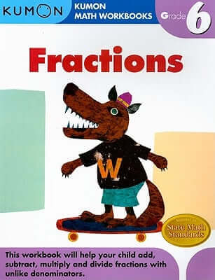 Kumon Grade 6 Fractions Paperback Kumon Publishing North America