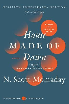 Paperback of House Made of Dawn 50th Anniversary Edition by Harper Perennial, featuring the book's cover art and title.