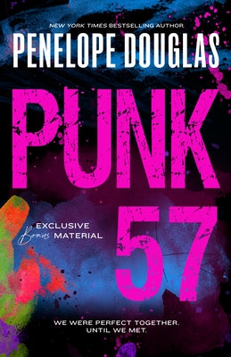Paperback of Punk 57 novel by Penguin Publishing Group, showing the book cover with bold typography and artwork.
