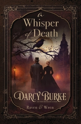 Paperback copy of "A Whisper of Death" by Oliver-Heber Books with a dark, mysterious cover featuring shadowy figures.