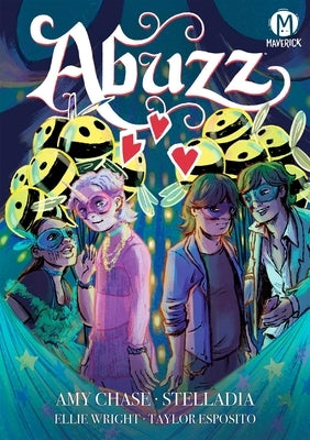 Maverick Abuzz paperback book with colorful cover design, featuring bold typography and vibrant artwork.