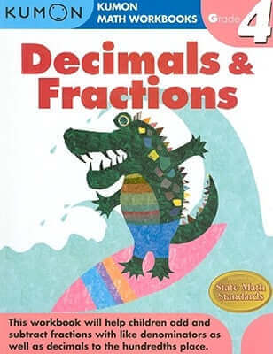 Kumon Grade 4 Decimals & Fractions Paperback Kumon Publishing North America