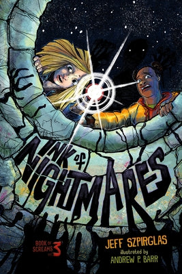 Paperback of Ink of Nightmares by Orca Book Publishers featuring dark, atmospheric cover art for this suspenseful horror novel.
