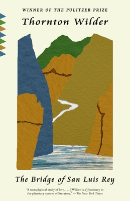 Vintage paperback of The Bridge of San Luis Rey showing the book cover with title and author on a plain background