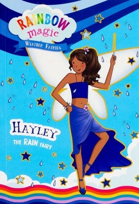 Rainbow Magic Weather Fairies paperback featuring Hayley the Rain Fairy from Silver Dolphin Books, showing colorful fairy character on cover.