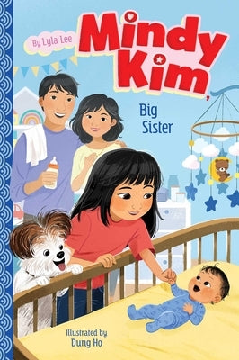 Paperback of Mindy Kim, Big Sister by Aladdin Paperbacks featuring the book cover with colorful illustrations and title text.