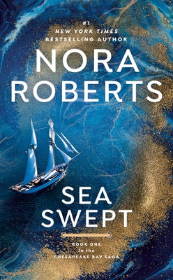 Cover of the mass market paperback "Sea Swept" by Berkley Books, featuring ocean waves and a boat at sunset.