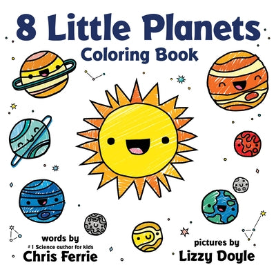 Paperback 8 Little Planets Coloring Book by Sourcebooks Explore featuring whimsical space-themed illustrations for children.