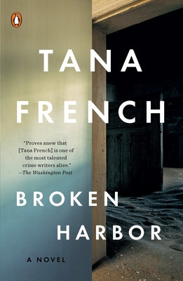 Broken Harbor paperback by Penguin Books, showing the book cover with dark and moody artwork.