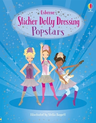 Sticker Dolly Dressing Popstars Paperback Usborne Books