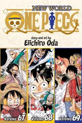 Paperback of One Piece Omnibus Edition, Vol. 23 by Viz Media, showing colorful manga cover with characters and vibrant artwork.