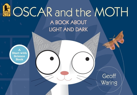 Paperback book titled "Oscar and the Moth" about light and dark, published by Candlewick Press, featuring a cover with a moth and light imagery.