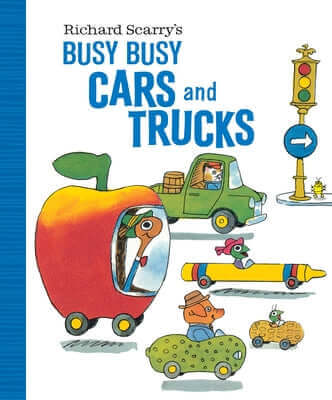 Richard Scarry's Busy Busy Cars and Trucks Board Book Golden Books
