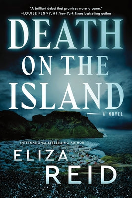 Paperback of "Death on the Island" by Poisoned Pen Press featuring a cover with a mysterious island scene and dark, atmospheric artwork.